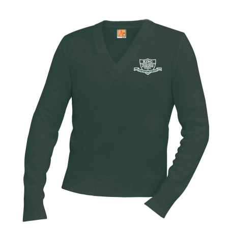 King Traditional V-Neck Sweater